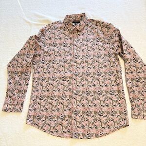 ALFANI Long Sleeve Front Button Shirt